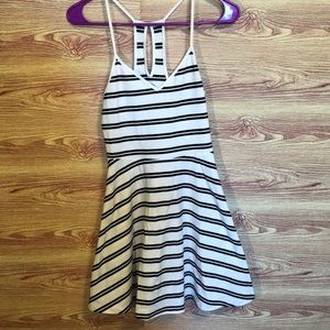 Black/white tank dress size small